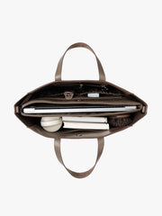 Haven 15" Laptop Tote Bag in Vegan Suede