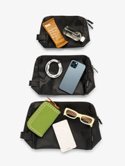 Water Resistant Zip Pouch Set (3 Pieces)