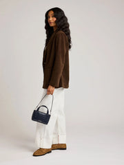 Haven Mini Crossbody Bag in Croc-Embossed