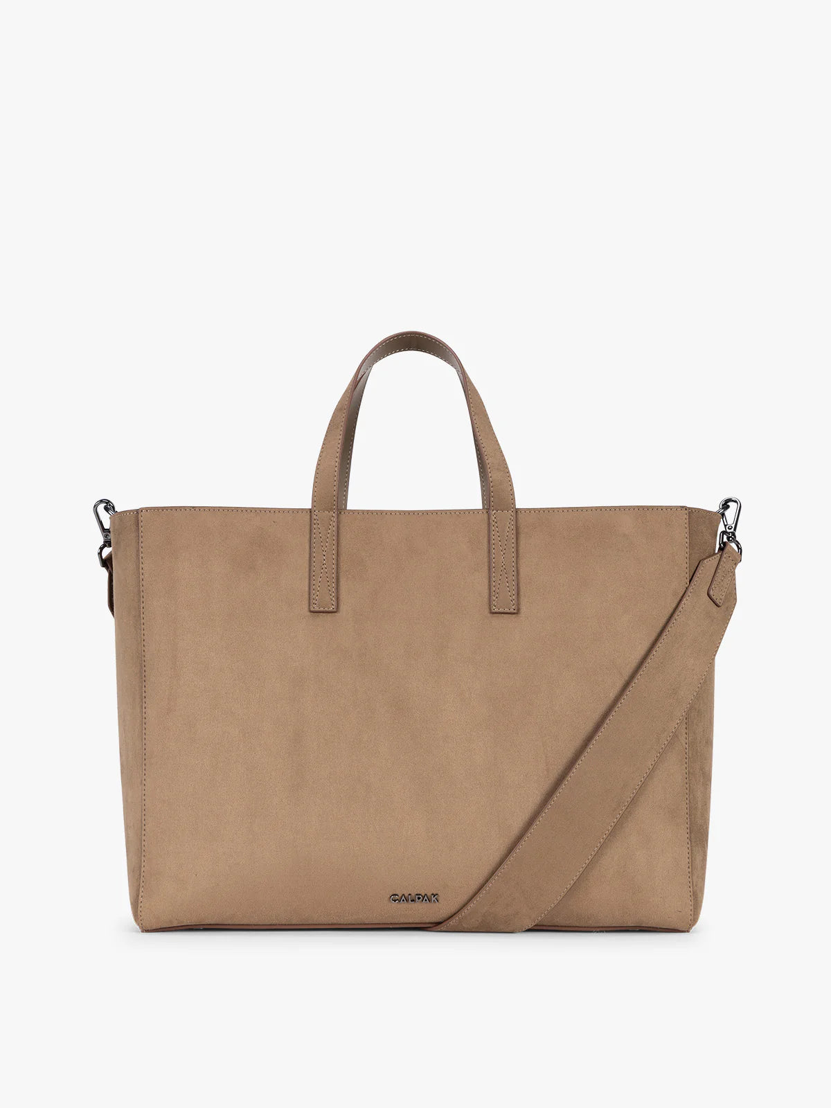 Haven 16" Laptop Tote in Vegan Suede
