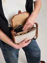 Colette Canvas Crossbody Wallet Bag
