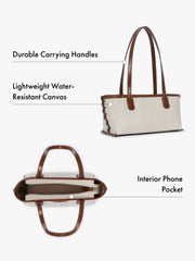 Colette Canvas Shoulder Tote